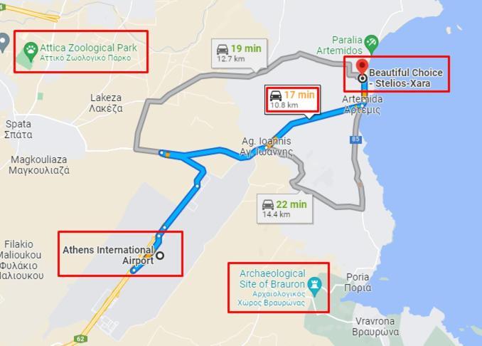 Beautiful Choice - Near Athens Airport - 50M From The Sea - Iq+ Lägenhet Artemida  Exteriör bild
